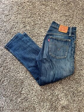 Levi's 501 Women's Dark Wash Jeans Size 27 Petite